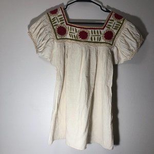 SS embroidered square neck top boho hippy
